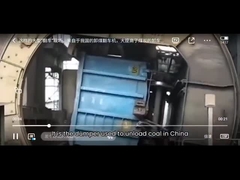 انقلبت مركبة كبيرة !!! في غضون 20 ثانية تفريغ 8 عربات من الفحم